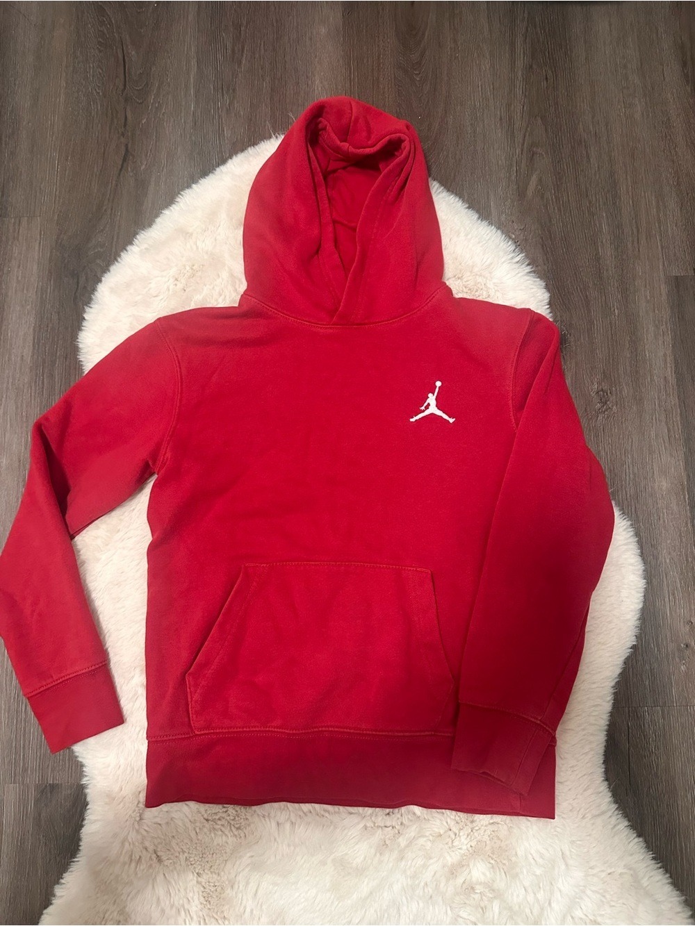Jordan Boy Red Pullover Hoodie